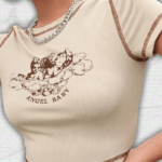 Angel Baby Y2k Crop Top