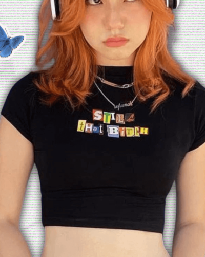 Baby Tee Y2K Crop Top