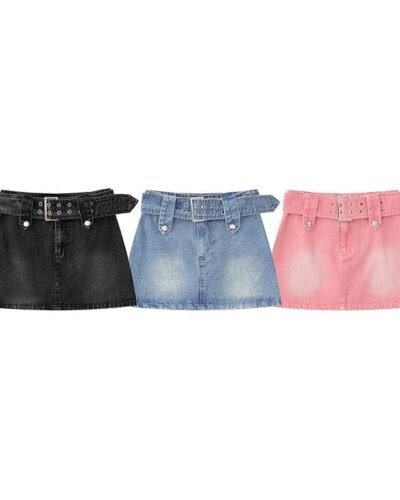 Denim Mini Skirt Y2K