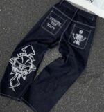 Embroidered Jeans Y2k