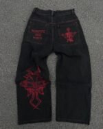 Embroidered Jeans Y2k