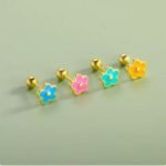 Flower Earrings Studs