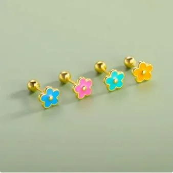 Flower Earrings Studs