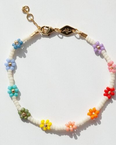 Friendship Never Ends Flower Bracelet