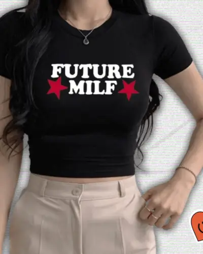 Future Milf Y2K Crop Top