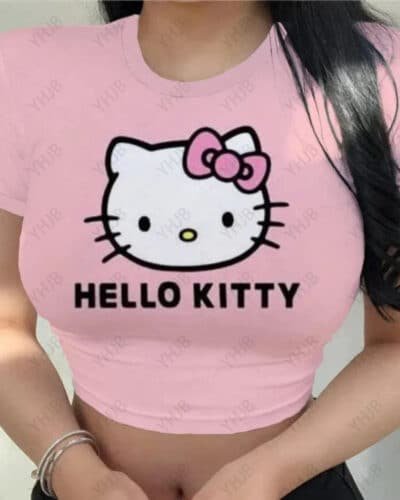 Hello Kitty Crop Top Y2K