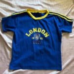 London Y2k Blue Baby Tee