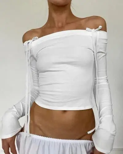 Off Shoulder Y2K Top