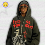 Skeleton Hoodie Zip Up Y2K