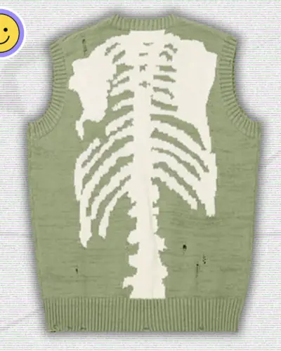 Skeleton Sweater Y2K