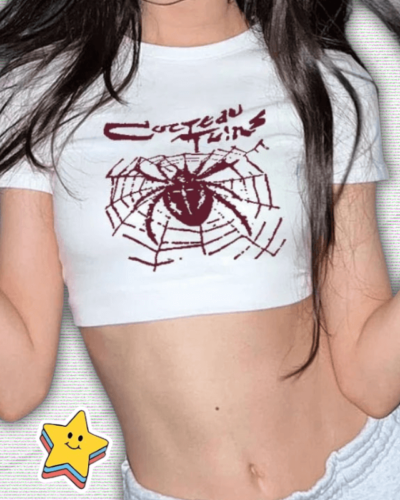 Spider Y2K Crop Top