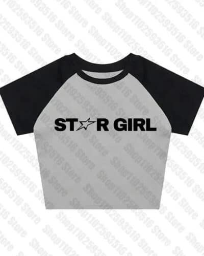 Star Girl Crop Tee Y2K