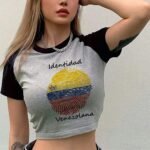 Venezuela Y2K Crop Top