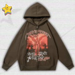 Y2K Angel Cross Hoodie