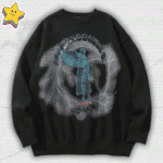 Y2K Angel Rain Sweater