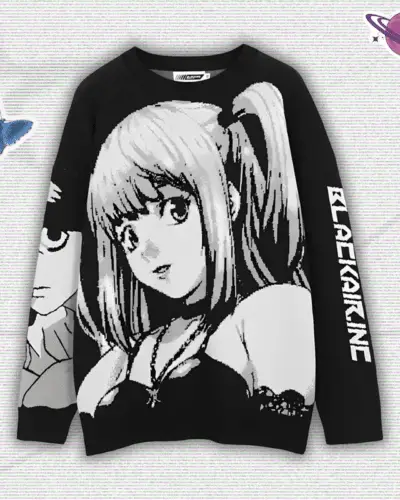 Y2K Anime Graphic Sweater