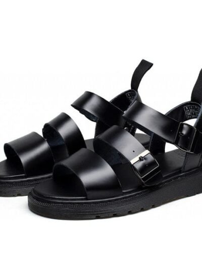 Y2K Asphalt Flat Sandals