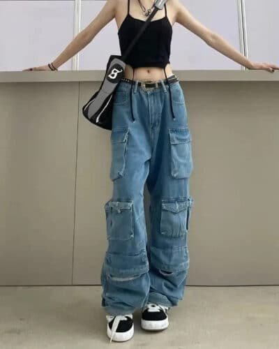 Y2k Baggy Cargo Jeans