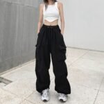 Y2K Black Cargo Pants