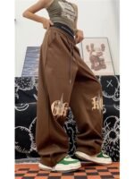 Y2K Brown Track Pants