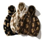 Y2K Cartoon Lamb Wool Coat