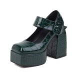 Y2K Crocodile Sandals