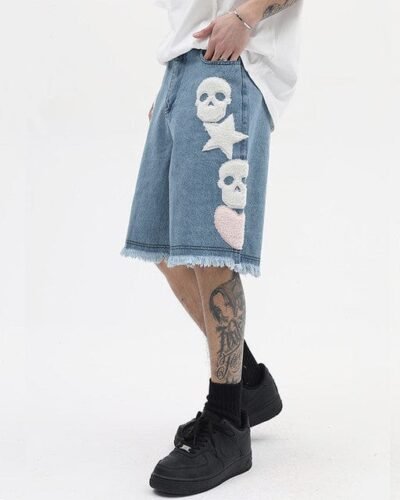 Y2K Dead Star Shorts