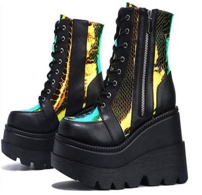 Y2K Designer Platform Boots