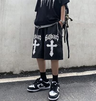 Y2K Emo Cross Shorts