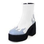 Y2K Flame Platform Boots