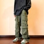 Y2K Green Cargo Pants