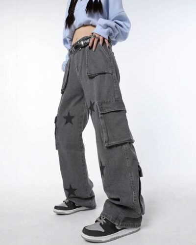 Y2K Grey Baggy Pants