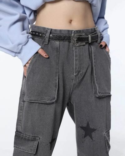 Y2K Grey Baggy Pants