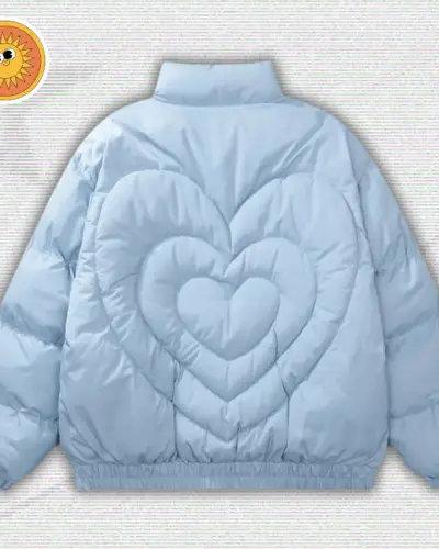 Y2K Heart Puffer Jacket