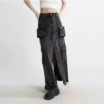 Y2K High-Waisted Denim Skirt