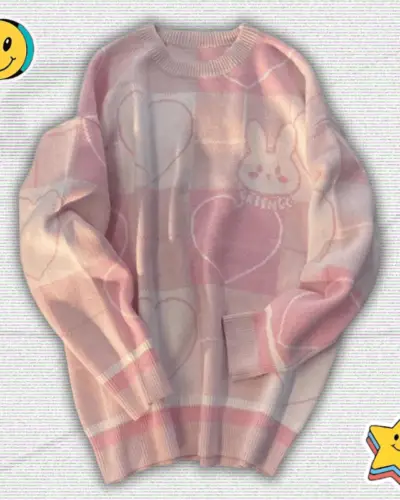 Y2K Kawaii Oversized Sweater