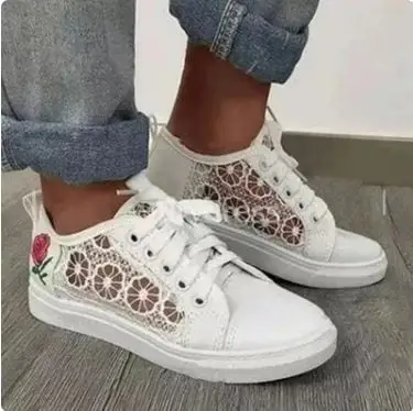 Y2K Lace Canvas Sneakers