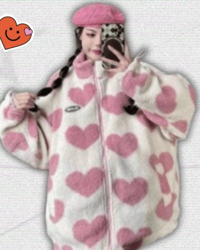 Y2K Lamb Plush Coat