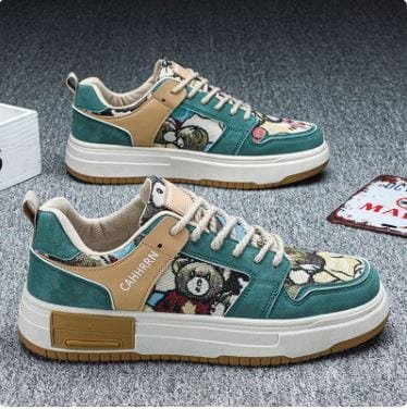 Y2K Leather Anime Sneakers