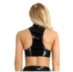 Y2K Leather Crop Top