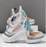 Y2K Leather Platform Sneakers