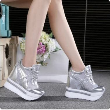 Y2K Mesh Platform Sneakers