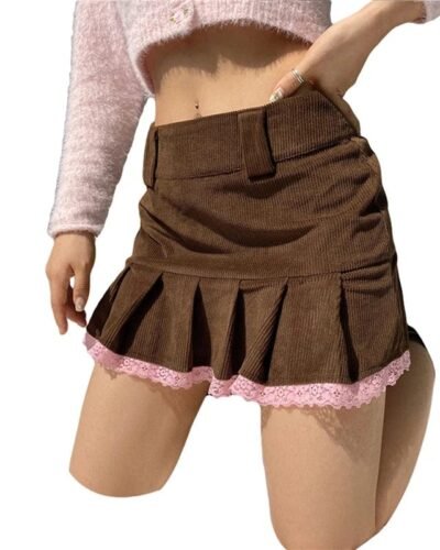 Y2K Mini Pleated Skirt