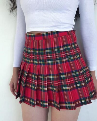 Y2K Outfit Plaid Skirt