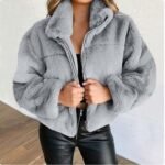 Y2K Overcoat Plush Jacket