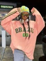 Y2K Oversized Brazil Sweatshirt