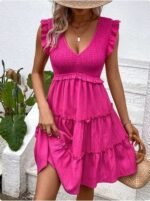 Y2K Pink Lace Dress