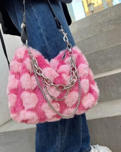 Y2K Pink Love Handbag