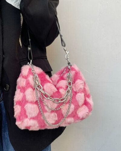 Y2K Pink Love Handbag