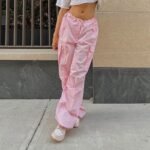 Y2K Pink Parachute Pants